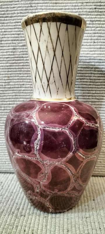 Absolutely Magnificent Rare Circa 1960 Laeken Belgium Glazed Ceramic Vase