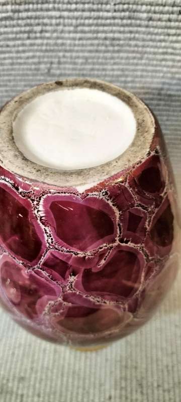 Absolutely Magnificent Rare Circa 1960 Laeken Belgium Glazed Ceramic Vase