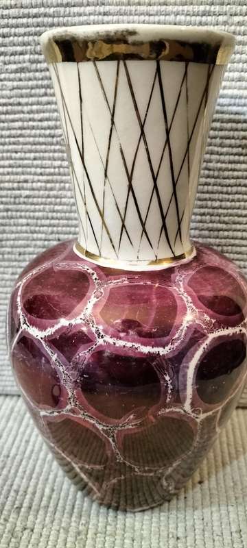 Absolutely Magnificent Rare Circa 1960 Laeken Belgium Glazed Ceramic Vase