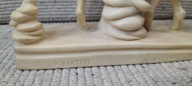 Magnificent Mid Century A Santini "The Three Graces" Sculpture