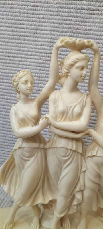 Magnificent Mid Century A Santini "The Three Graces" Sculpture