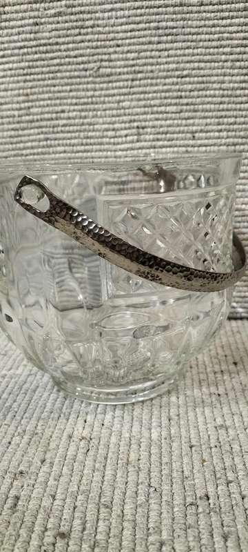 A Magnificent Mid Century Circa 1940 Cut Glass Ice Bucket
