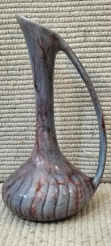 Magnificent Mid Century Circa 1950 Flora Ann Drip Glaze Vase.