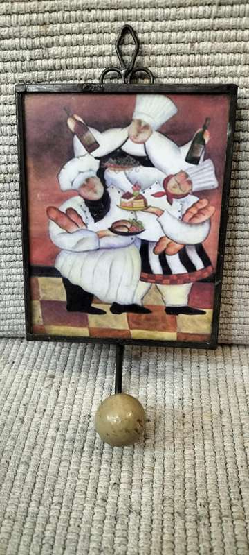 Beautiful Glass framed and Metal Kitchen Towel Holder