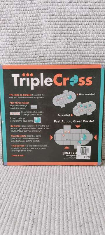 Triple Cross Sliding Block Puzzle Game in Box