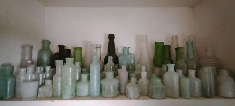 A Set of 90 Antique and Vintage Bottles, Including Rare Ones