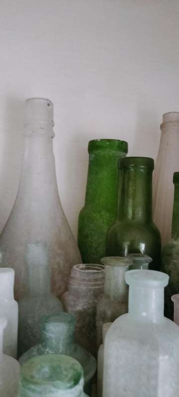 A Set of 90 Antique and Vintage Bottles, Including Rare Ones