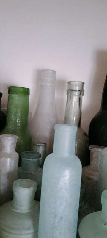 A Set of 90 Antique and Vintage Bottles, Including Rare Ones