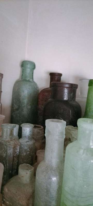 A Set of 90 Antique and Vintage Bottles, Including Rare Ones