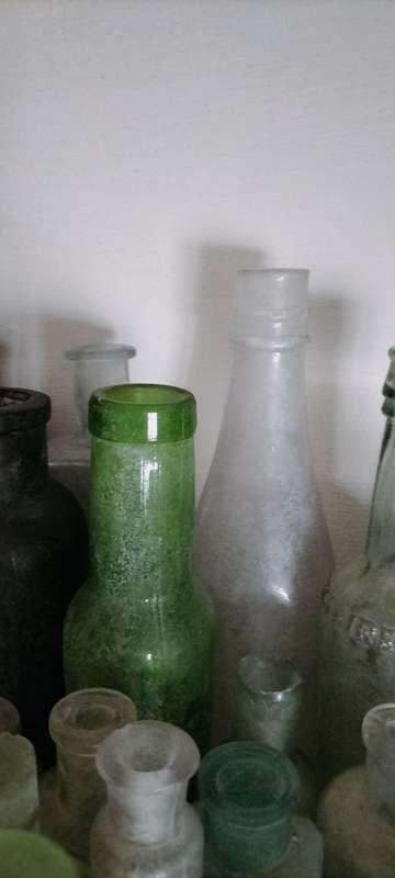 A Set of 90 Antique and Vintage Bottles, Including Rare Ones
