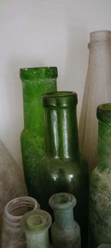 A Set of 90 Antique and Vintage Bottles, Including Rare Ones
