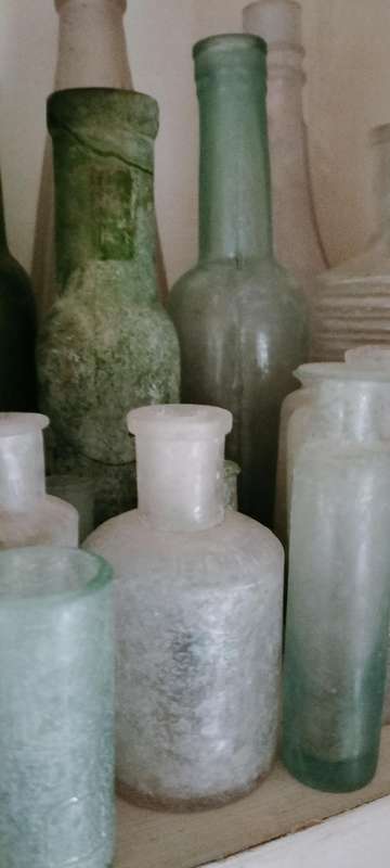 A Set of 90 Antique and Vintage Bottles, Including Rare Ones