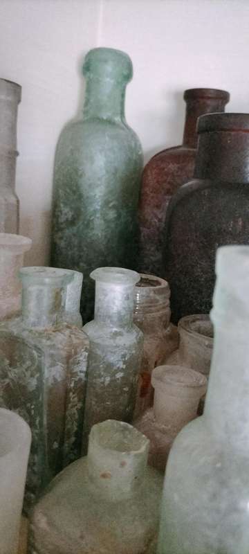 A Set of 90 Antique and Vintage Bottles, Including Rare Ones
