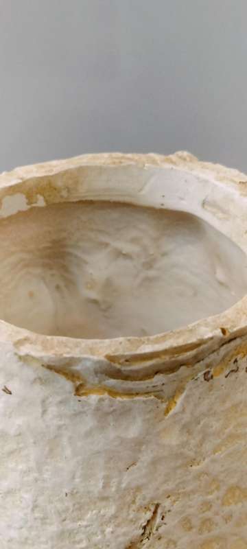 Strikingly Beautiful Aged Look Handmade Small Flower Vase