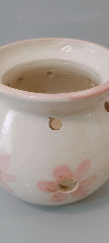 Beautiful Glazed Pottery Candle/Potpourri Holder