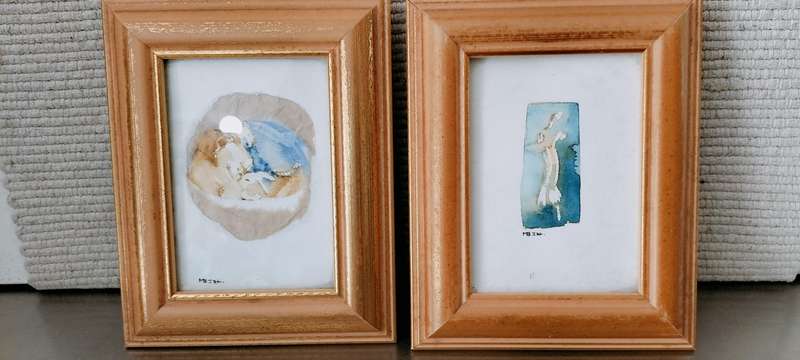 2 Beautiful Framed Original Artworks (Water Colour)