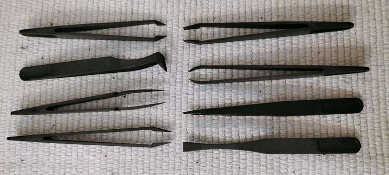 Complete 8 Piece T-201 to T-208 Craft Tweezers