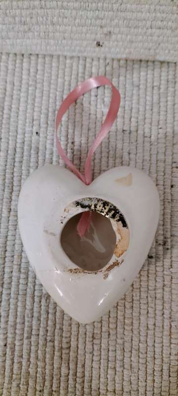 Vintage Glazed Ceramic Potpourri Holder