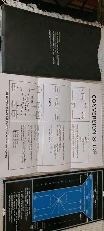 Vintage Collectors Conversion Slide in Original Sleeve and Instructions