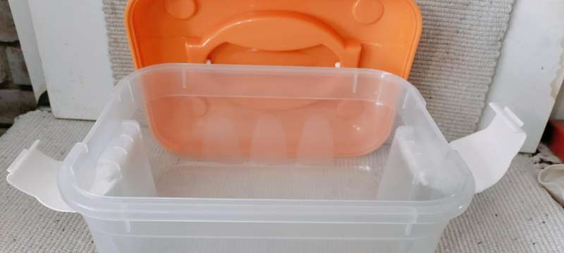 Storage Container with Clip Lid for Crafts/Sewing etc