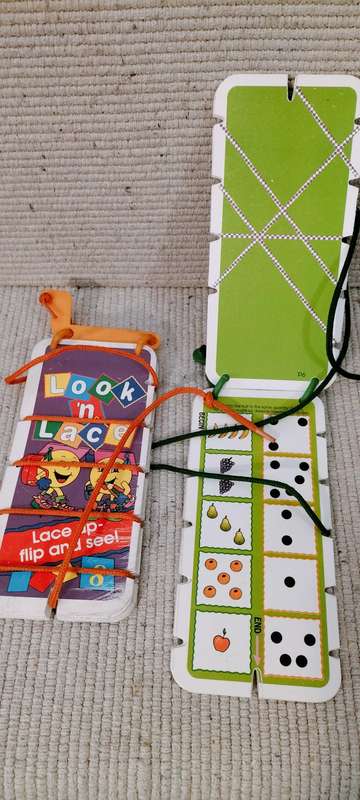 Set of 2 Look 'n Lace Educational Toys/Books