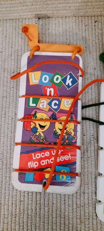 Set of 2 Look 'n Lace Educational Toys/Books