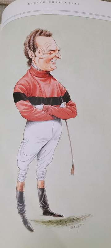 John Ireland's Racing Characters Sketch Book. 1988. Hard Cover
