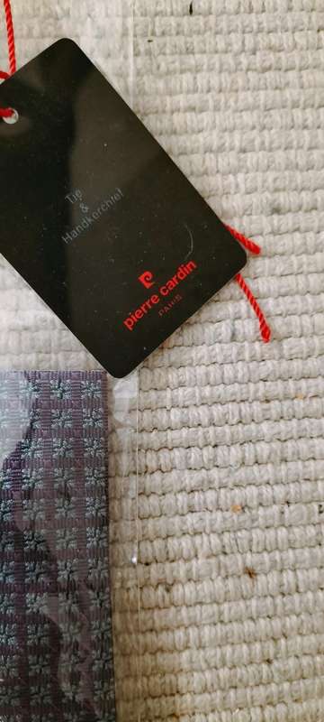 Genuine Pierre Cardin 100% Silk Men's Handkerchief