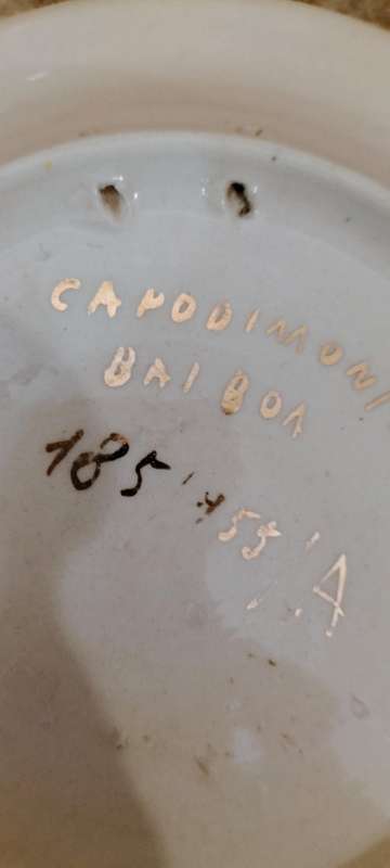 Vintage 1955 Capodimonte Decorative Wall Plate
