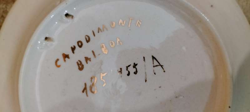 Vintage 1955 Capodimonte Decorative Wall Plate