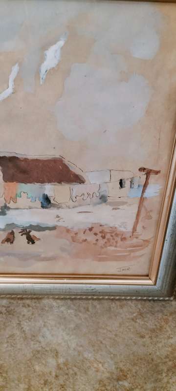 Beautiful Water Colour on Paper by Jordan M Rhodes (Nr10)