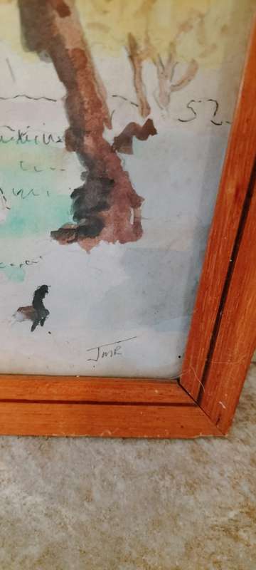 Beautiful Water Colour on Paper by Jordan M Rhodes (Nr11)