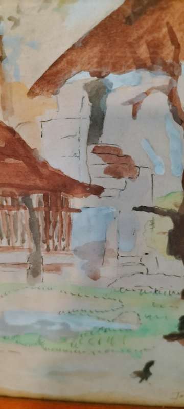 Beautiful Water Colour on Paper by Jordan M Rhodes (Nr11)