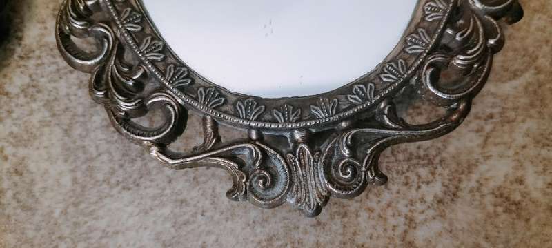 Magnificent Pair of Vintage Solid Brass Mirrors