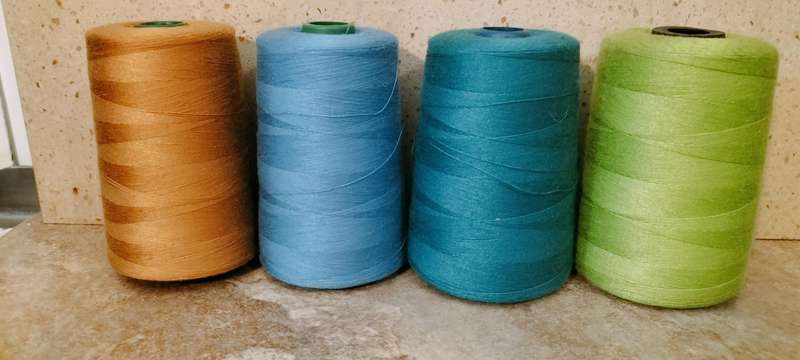 Set of 4 Colours 2000 meter Spun Polyester Sewing Thread