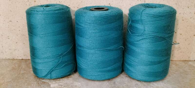 Set of 3 x 2000 meter Turquoise Spun Polyester Sewing Thread