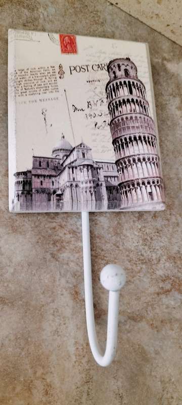 Beautiful Vintage Look Towel Hanger with Hook