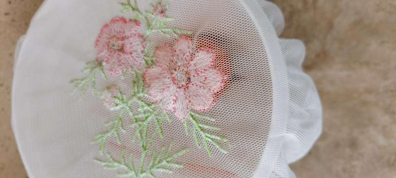 Quality Well Made Netting with Embroidery for Milk/etc Jugs