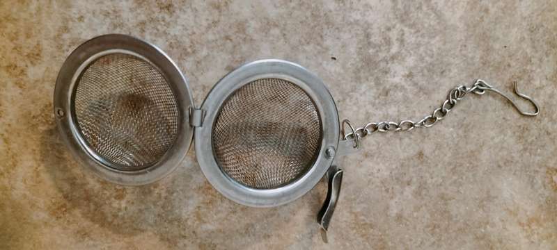 A Superb Intact Vintage Metal Tea Strainer