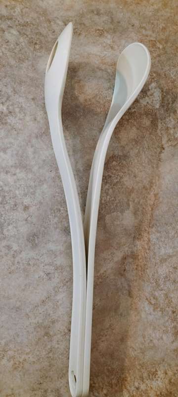 Vintage Interlocking Tupperware Salad Servers/Serving Spoons