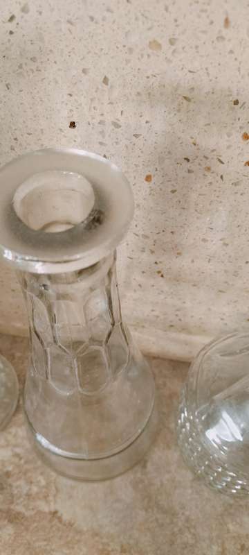 Collectible Glass Bottles Set 3