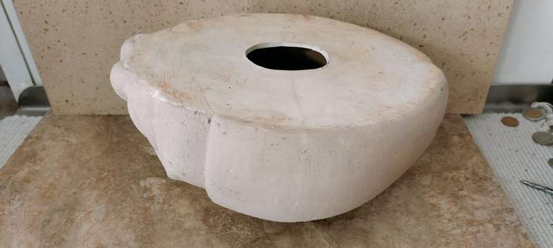 A Magnificent Extra Large Plaster of Paris Painted Ladybug Garden Decoration