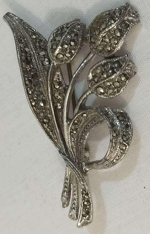 Magnificent RARE and Valuable Possible Victorian Marcasite Collectors Brooch (Nr14)