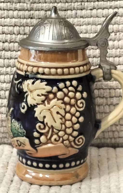 Beautiful Vintage German Niederwald Beer Stein Mug Miniature