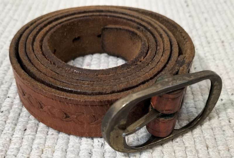 A Quality Vintage Genuine Leather Belt