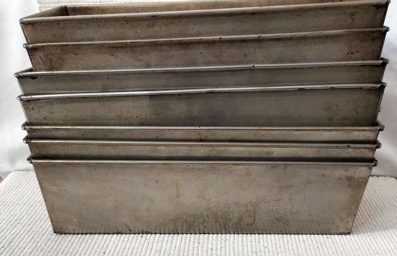 A Magnificent Set of Rare Extra Large Vintage Loaf/Rusk Baking Tins Including Krost
