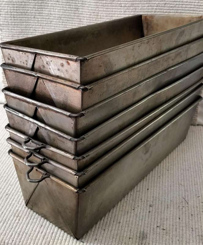 A Magnificent Set of Rare Extra Large Vintage Loaf/Rusk Baking Tins Including Krost