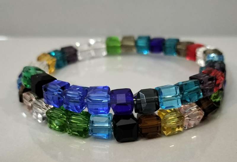 A Magnificent 1 Hoop Crystal Memory Bracelet. BR5