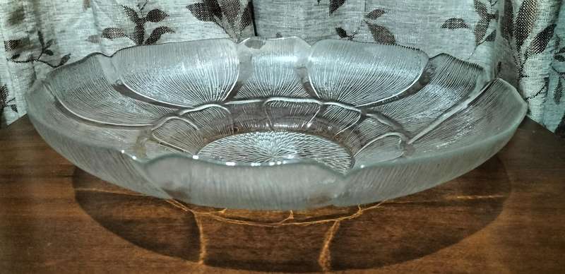 A Magnificent Large Glass Fruit/Serving Bowl
