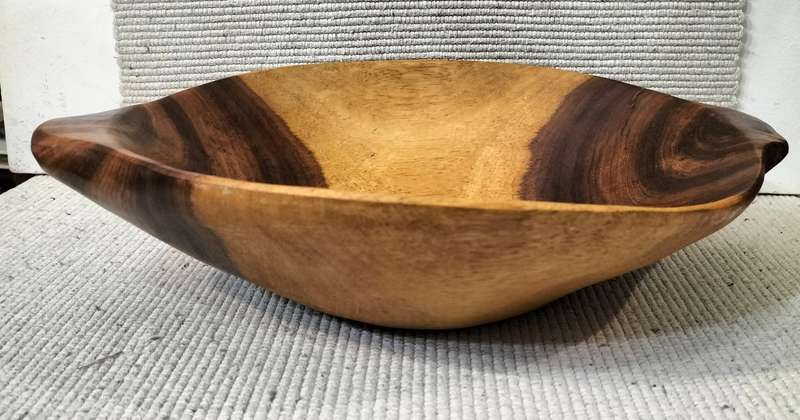 A Magnificent Well Preserved Belize Rosewood Fruit Bowl